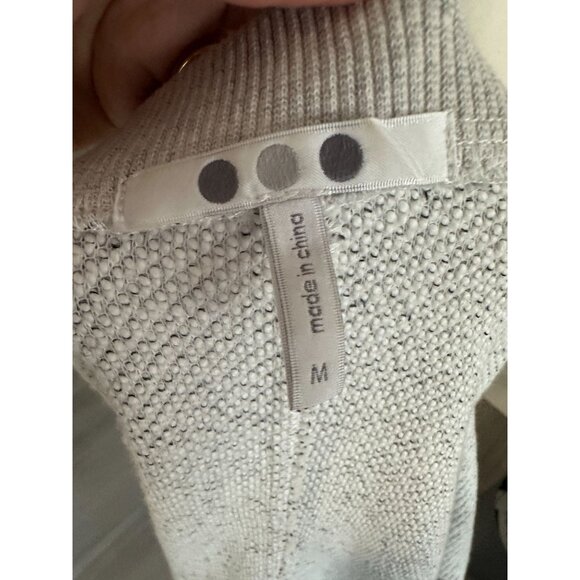 THREE DOTS Gray Knit Bomber Style Jacket Size Medium - Picture 5 of 6
